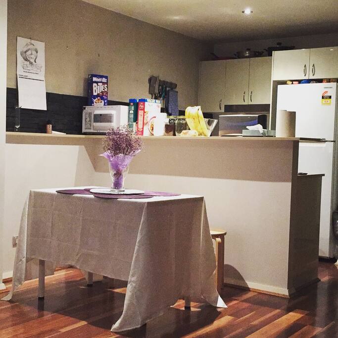 Kitchen at night