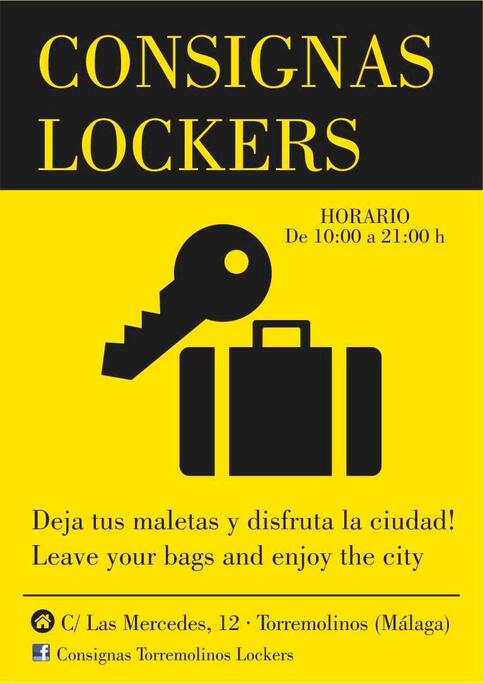 Para dejar las maletas / to leave the bags