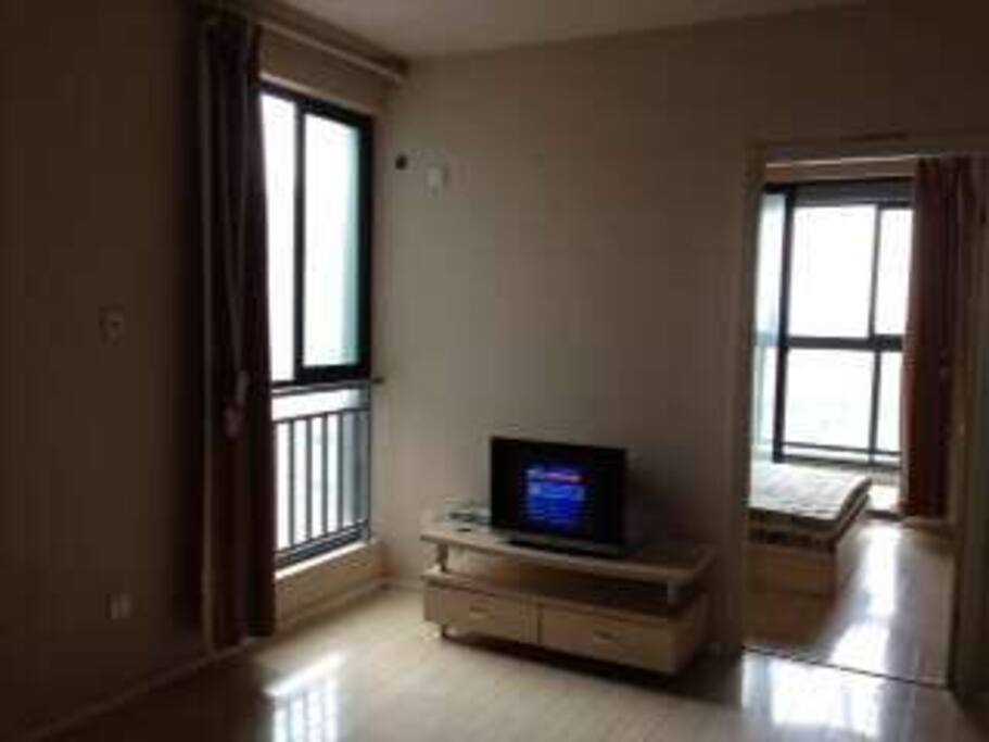 sitting room, bedroom, with big glass window,south facing