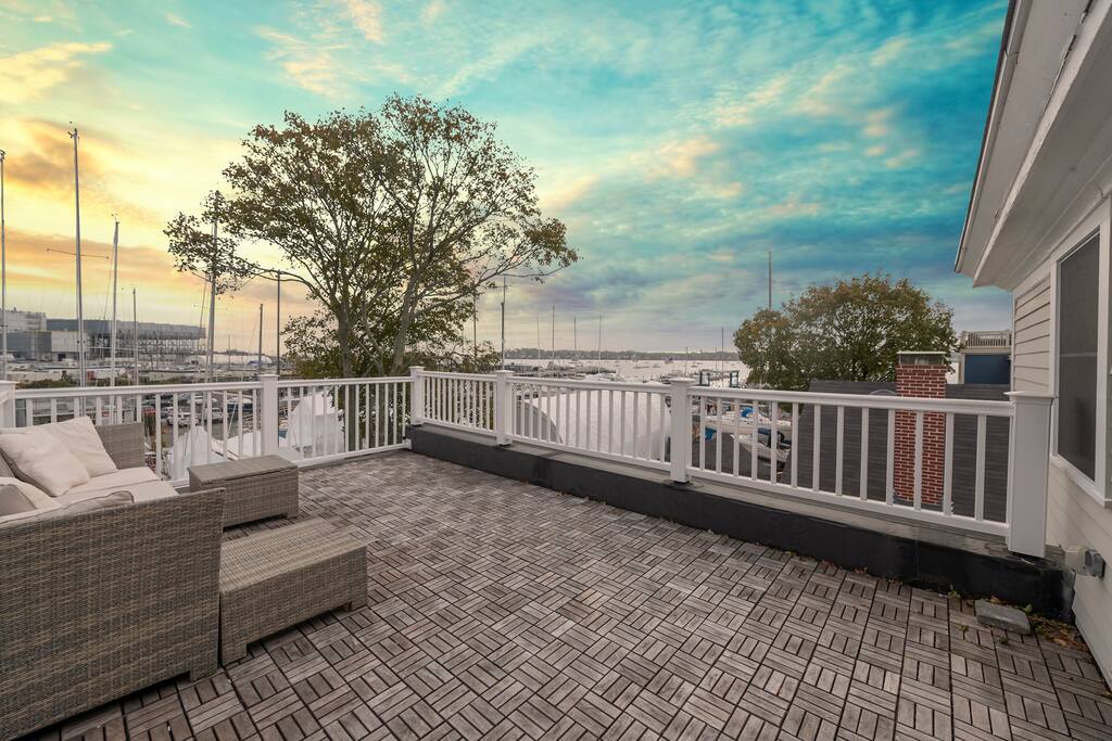 This is a view from the roof deck.