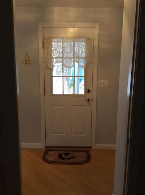 Private entrance to the apartment