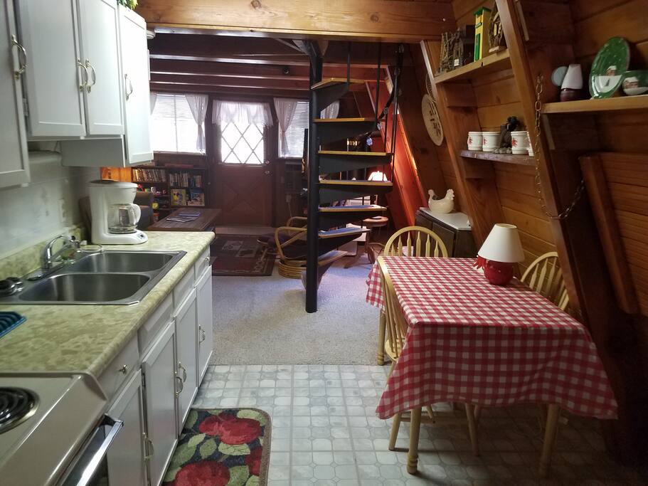 Cozy well stocked and clean kitchen
