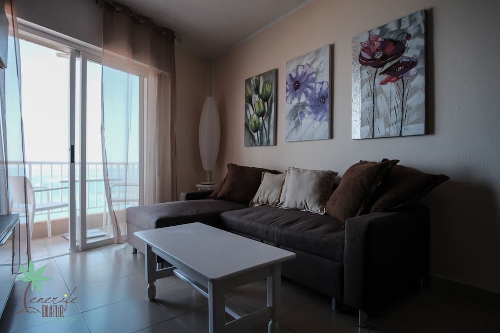 Living room with sofa bed