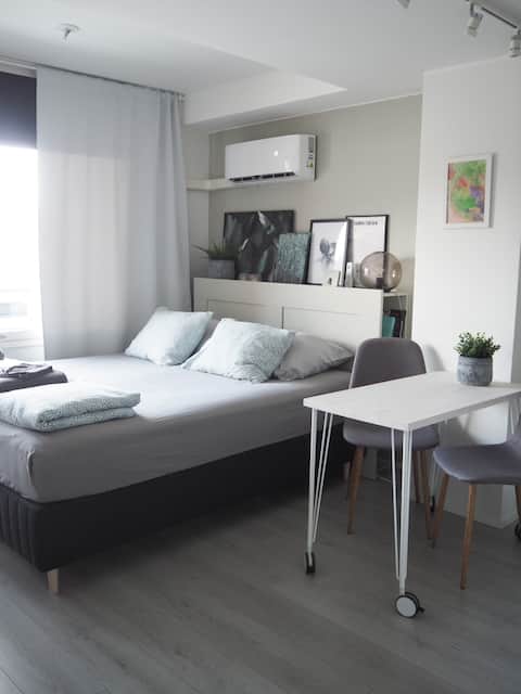 A bright and compact studio in the heart of Nokian