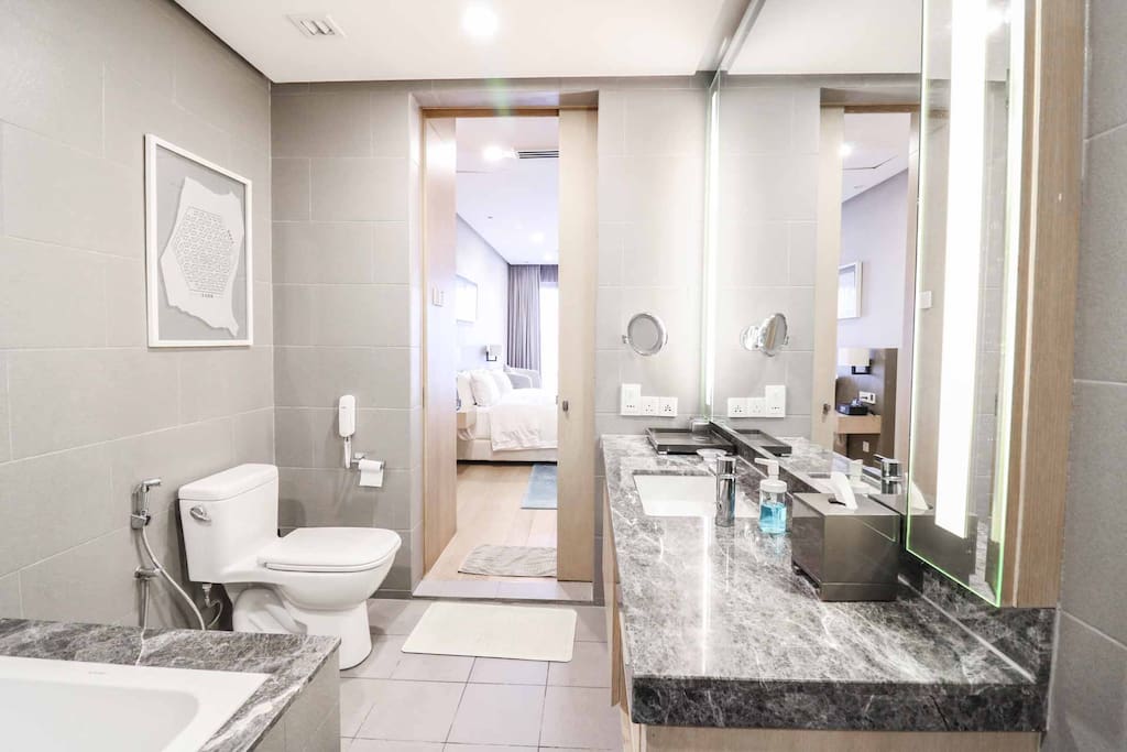 Attached bathroom which is convenient for guests