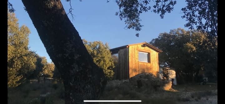 Refuge in the encinar of the Madrid Mountains