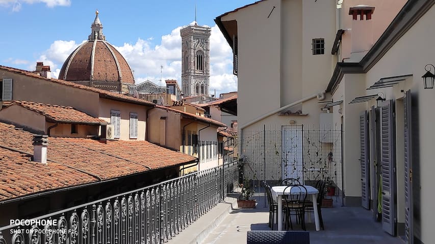 Florence big terrace monuments view