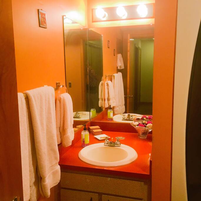 Downstairs sink