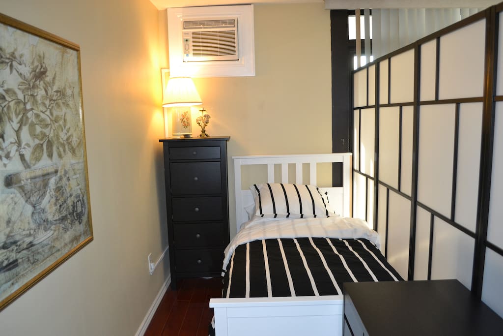 Private Twin Bed in Living Room