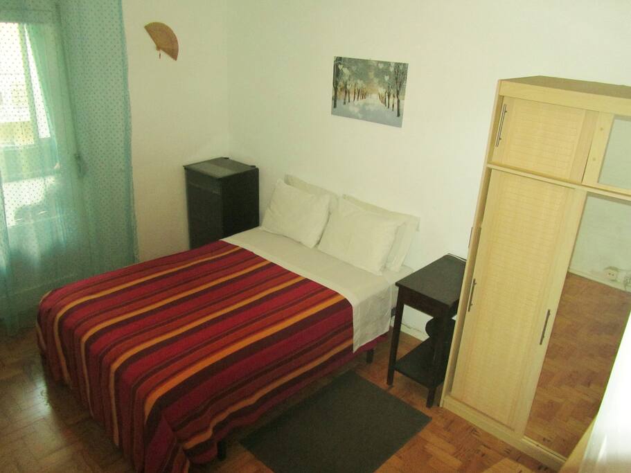 The bedroom with balcony