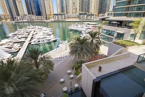Luxury 1 bedroom Marina & JBR view. Almajara Tower
