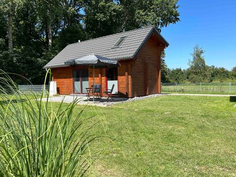 romantic wooden cabin with fireplace