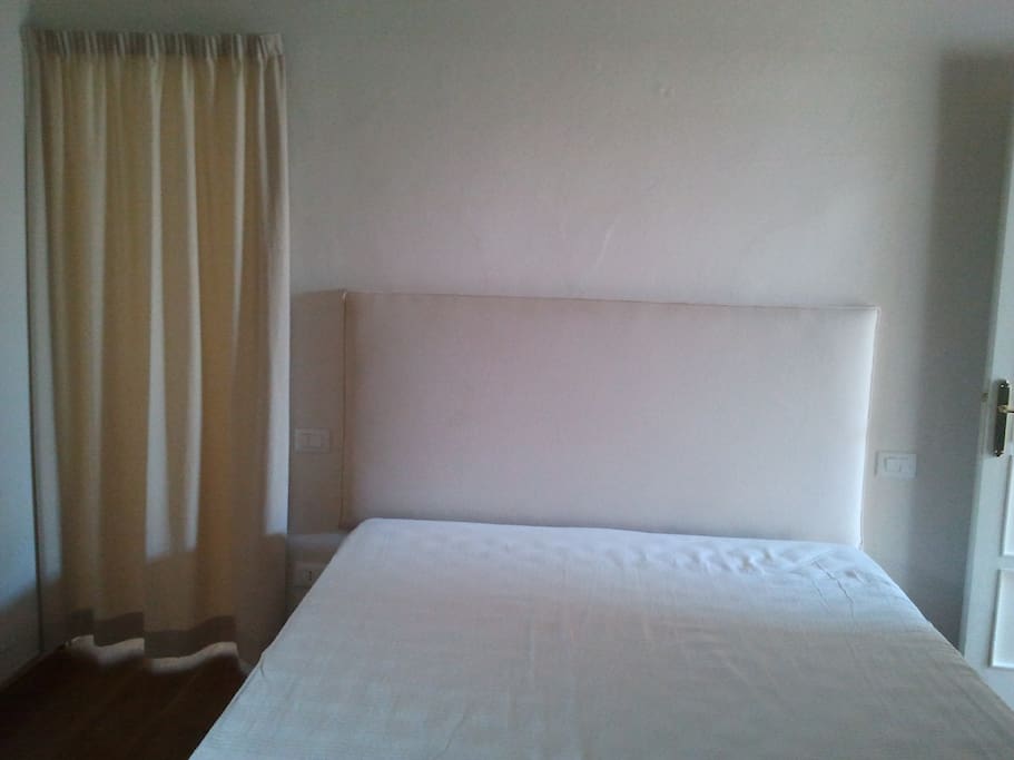 the bed