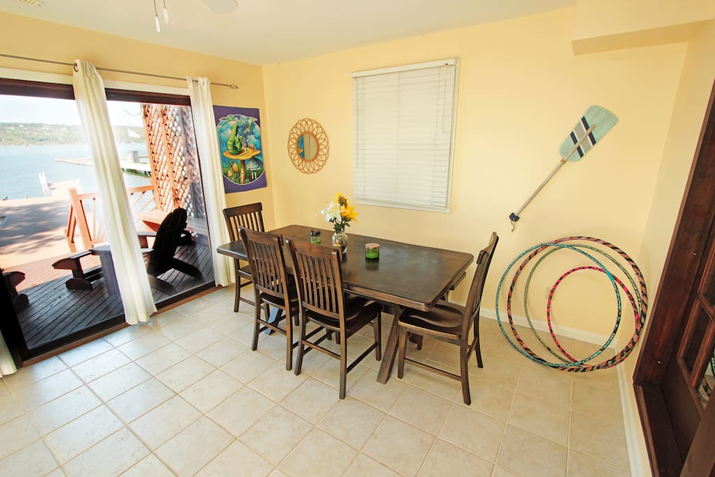 Separate dining area leading to the back deck.