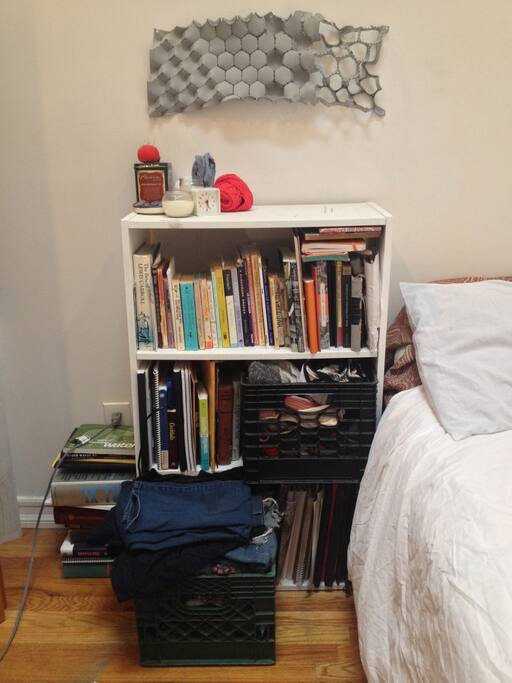 Help yourself to any of my books while you're on the subway!