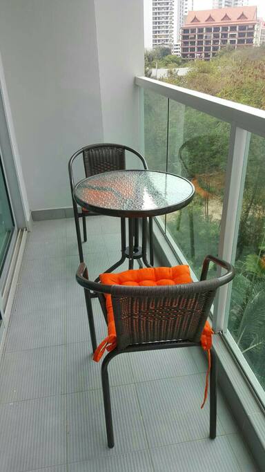Balcony chill out.