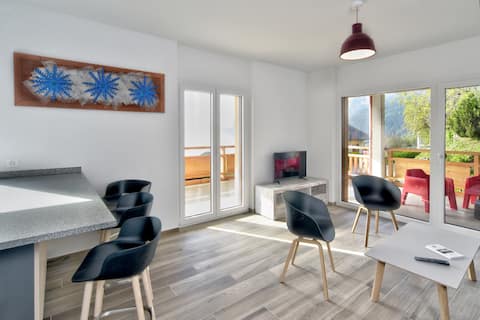 Modern holiday flat.