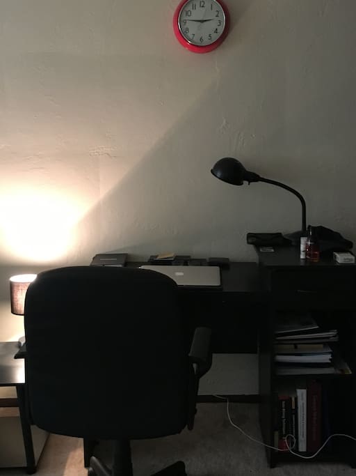 Writing Desk along with the study lamp