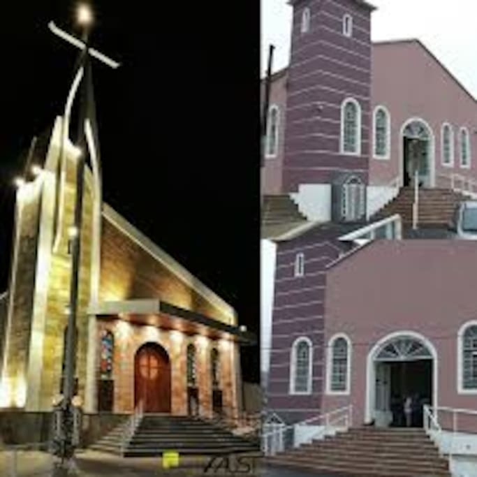 antes e o depois da igreja