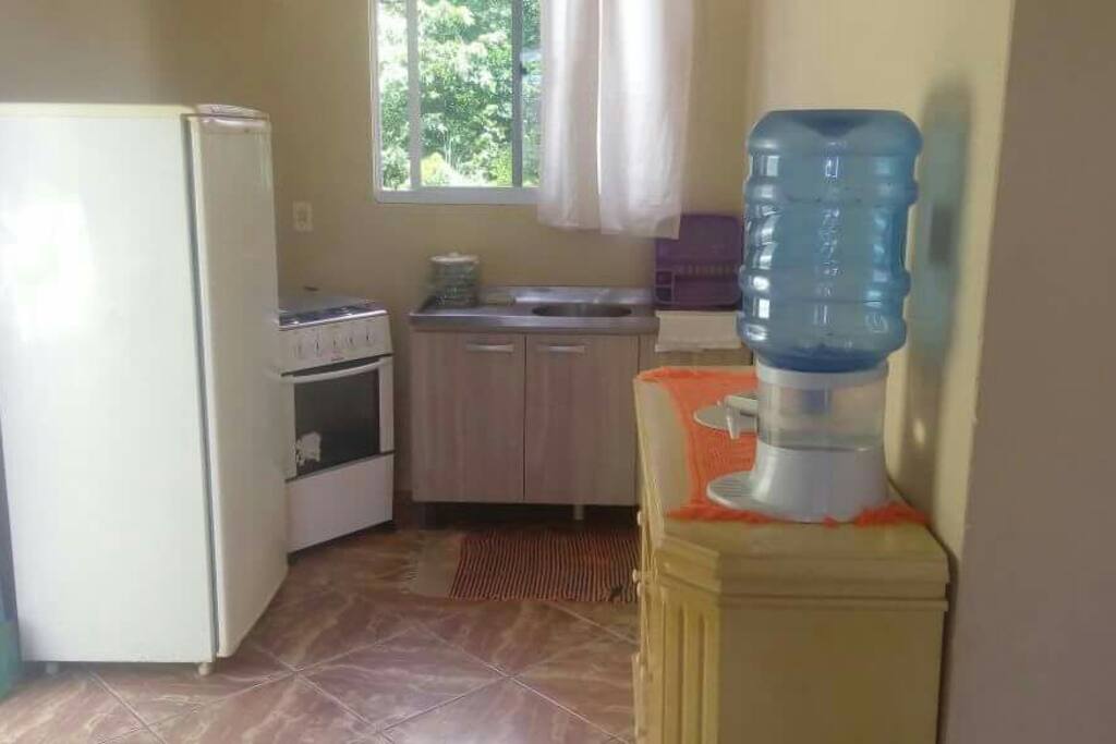 Sala e cozinha conjugadas