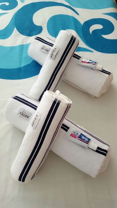 Beautiful fresh towels.