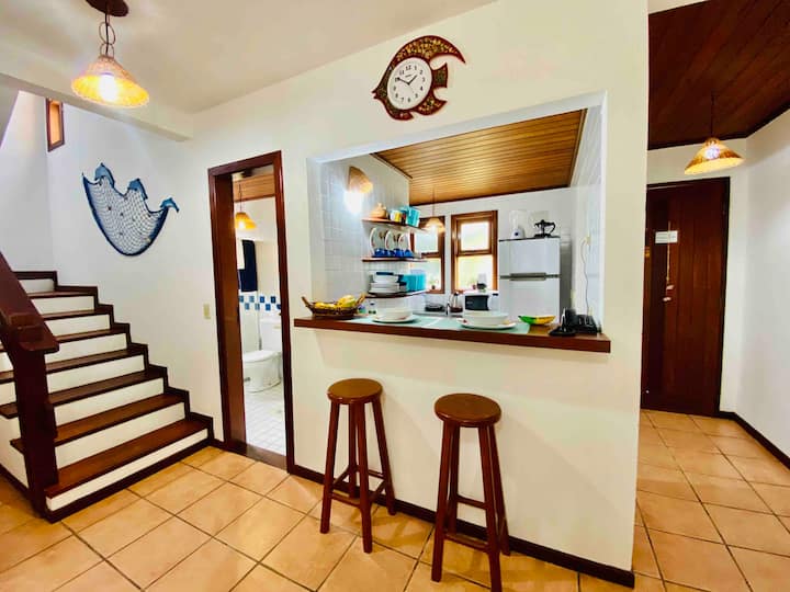 Duplex With 2 Rooms In Taperapuan Beach - Porto Seguro