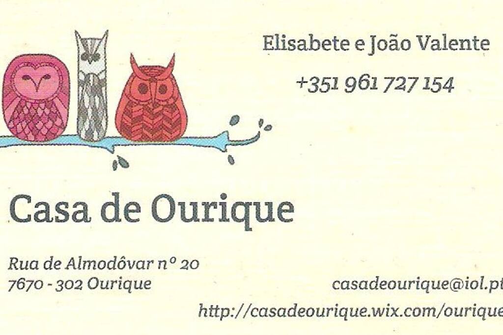 O nosso cartão de visita.
