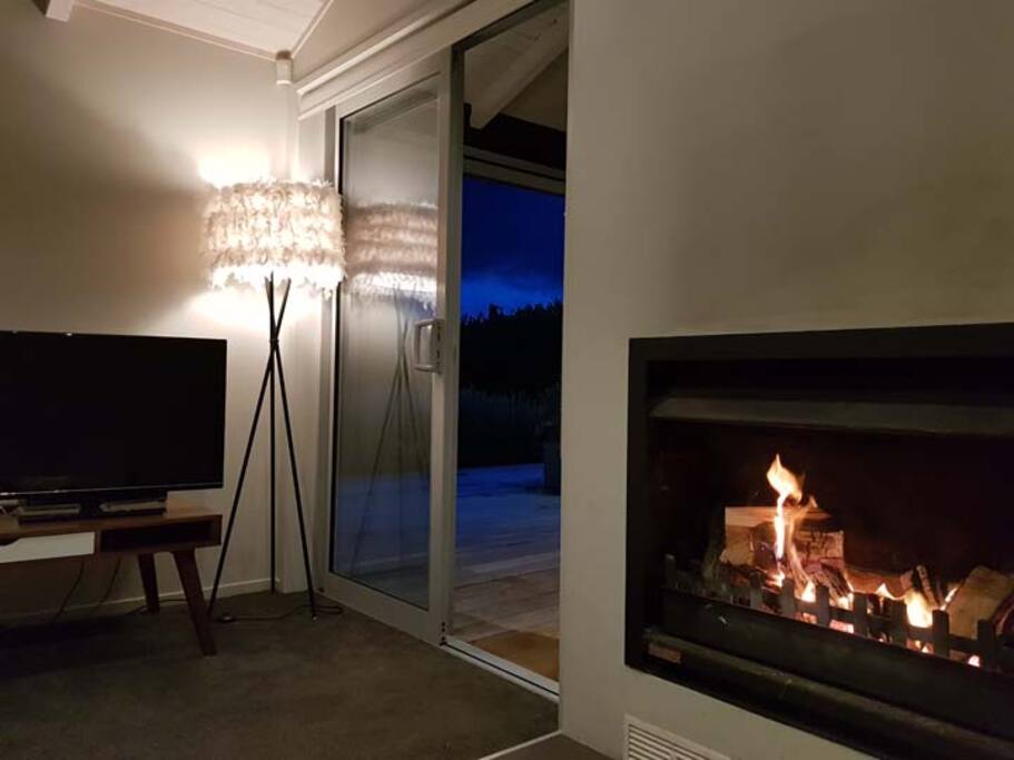 Roaring fire