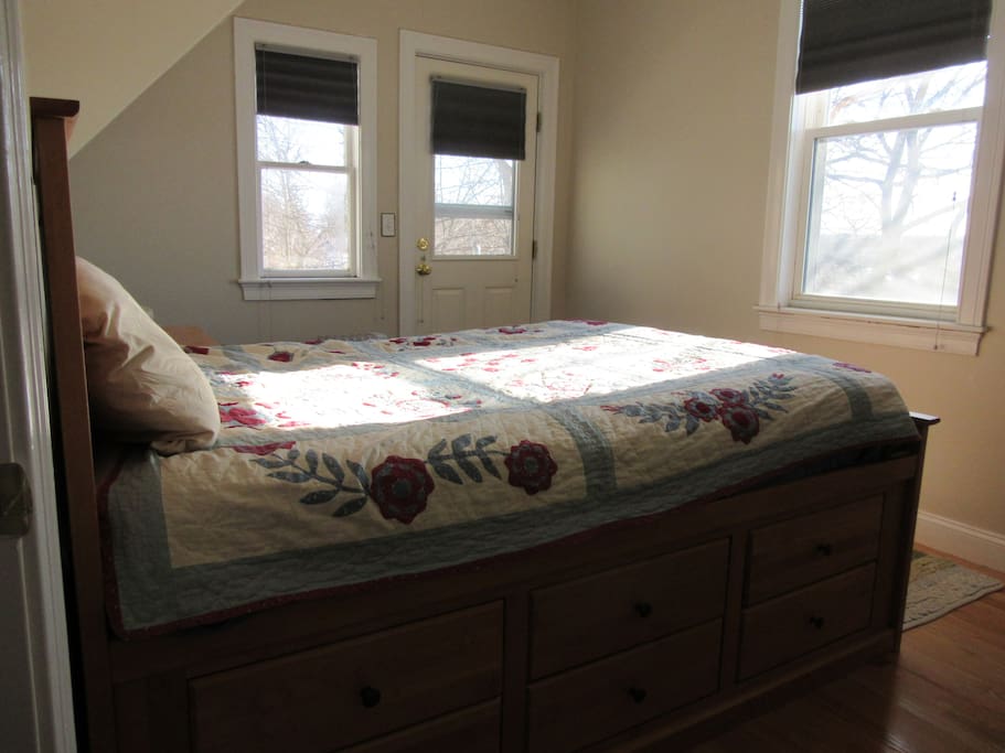Bedroom-bed is FULL size.