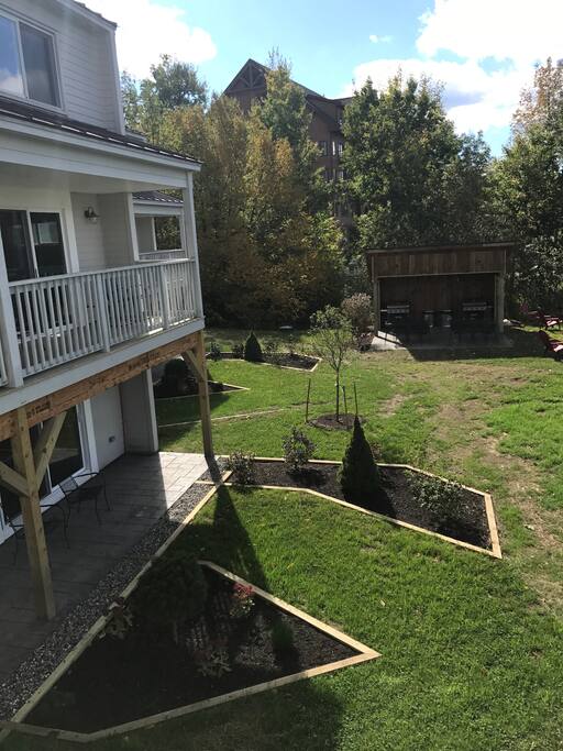 Back yard looking toward Burke Hotel from #5