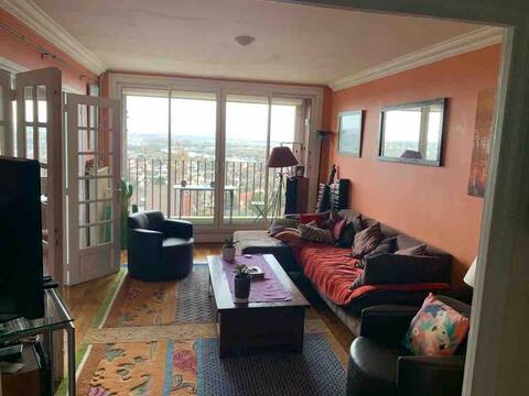 110sqm,panoramic view 30mn Paris