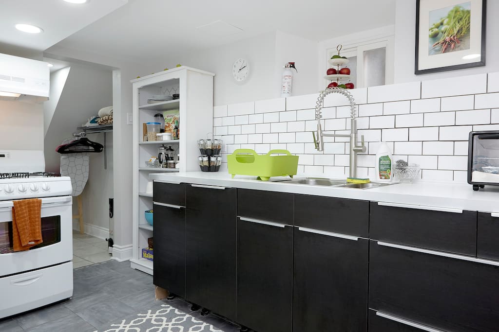Modern kitchen with everything you need for your home-away-from-home!
