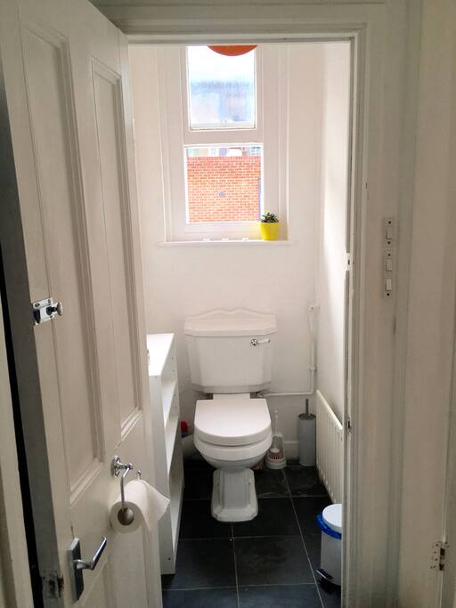 Separated toilet room.