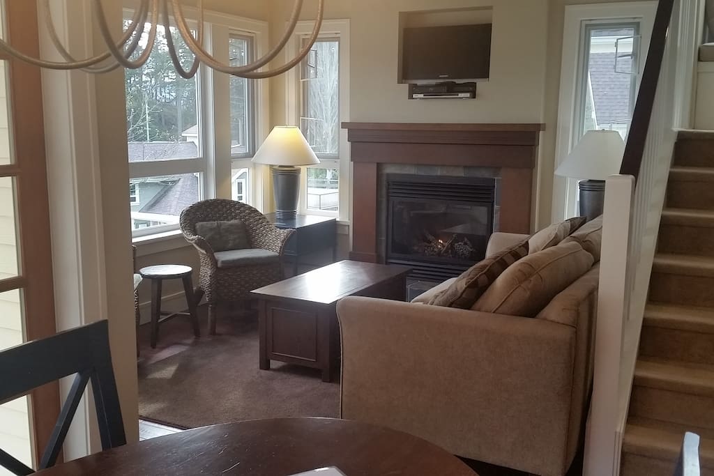 Living Area with Queen Bed