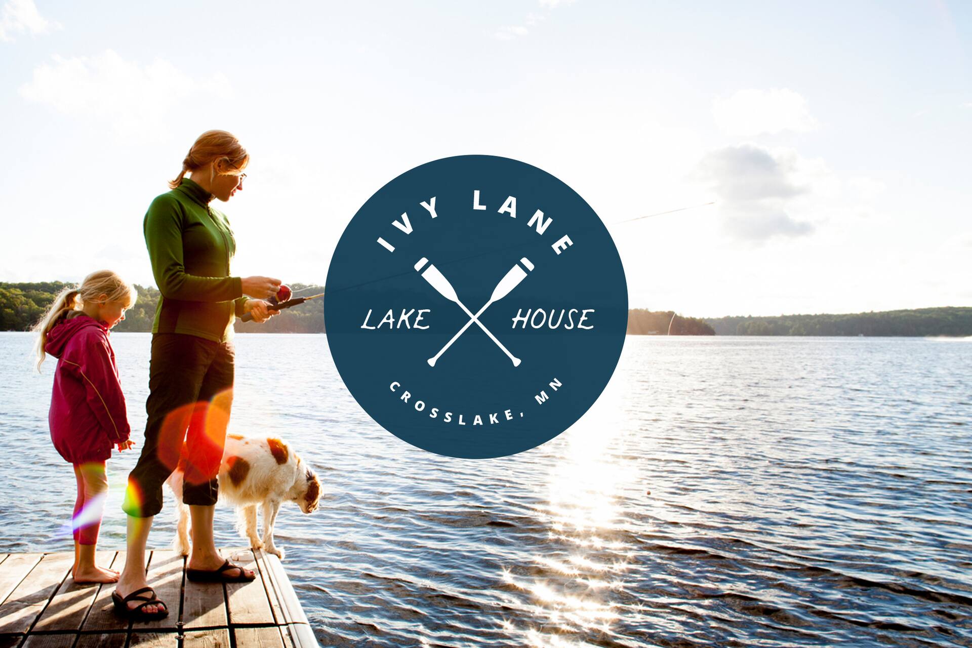 Ivy Lane znajduje się na Crosslake i jest częścią Whitefish Chain of Lakes