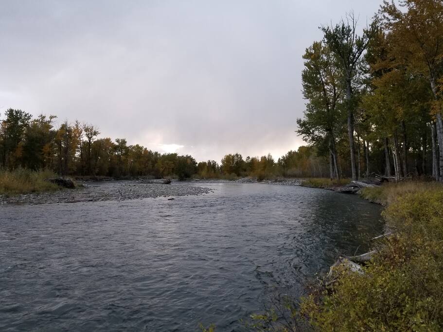 Take the trail to The Gallatin River to enjoy world-class fly fishing or just a scenic view.