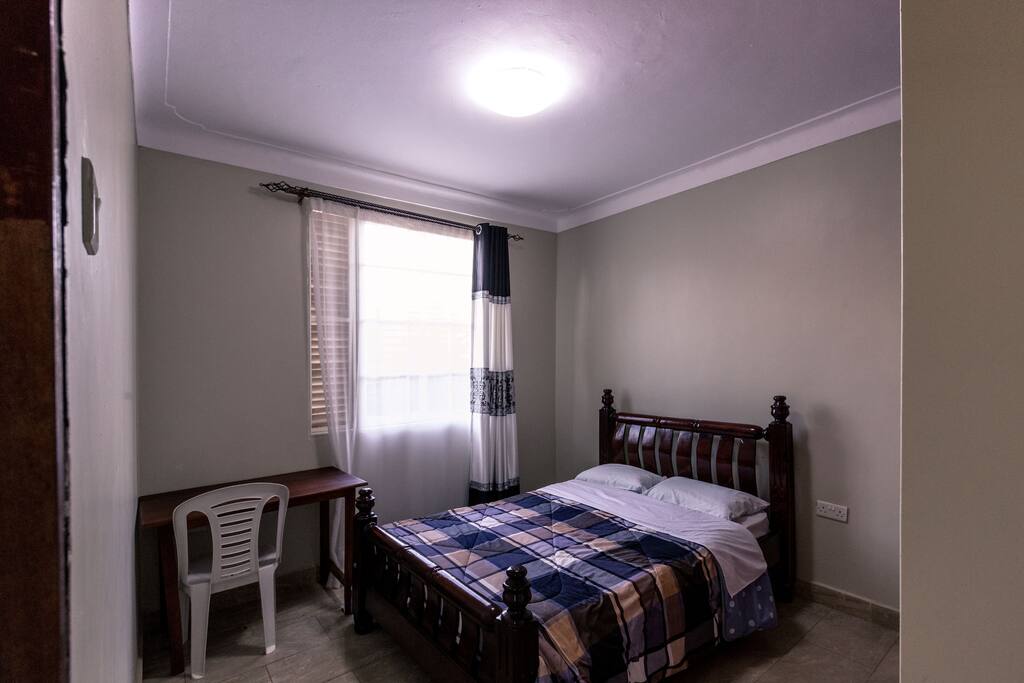 Bedroom. Nestled in a quiet corner to ensure a good night's sleep.