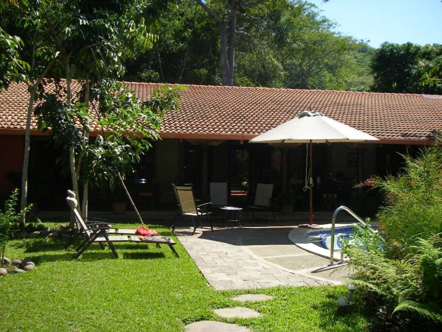 El frente de la casa