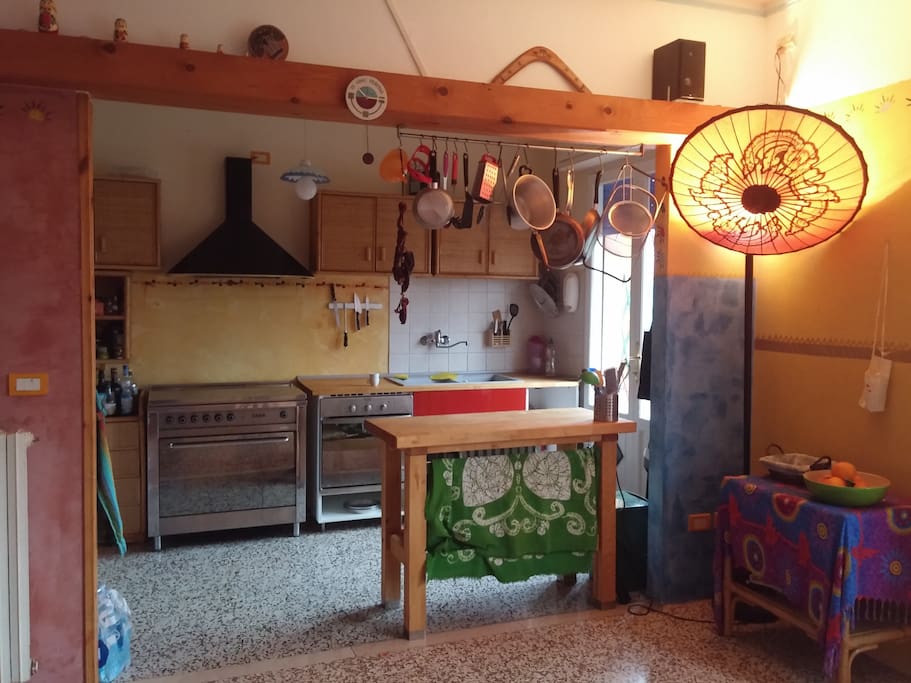 the fully equipped kitchen