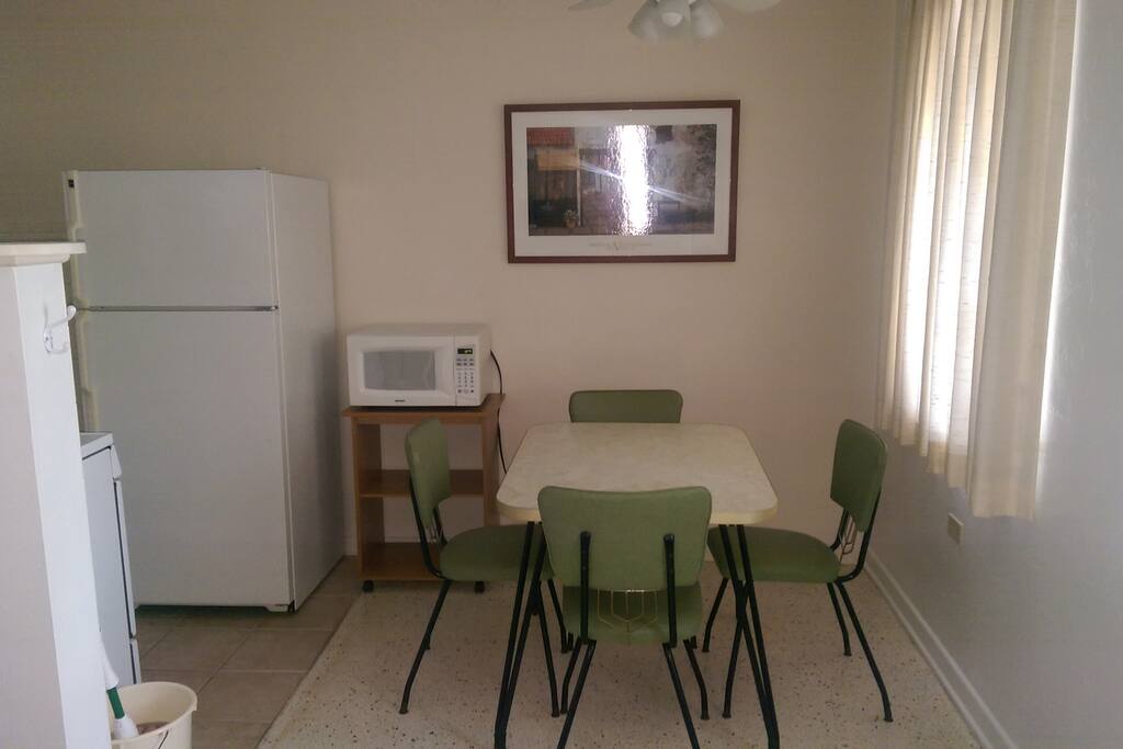 Pool apartment dining area