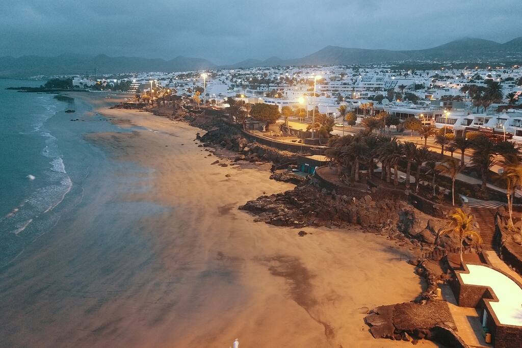 PUERTO DEL CARMEN, THE PLAYA NEAR THE HOUSE.