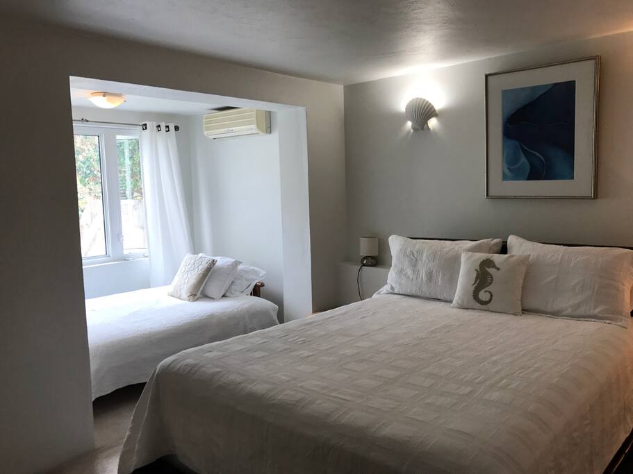Bedroom set up when using the futon as an extra bed