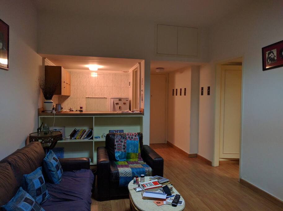 Living room and kitchenette