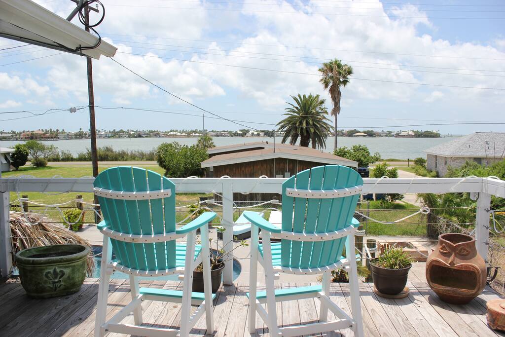 View from upper deck overlooking Little bay
