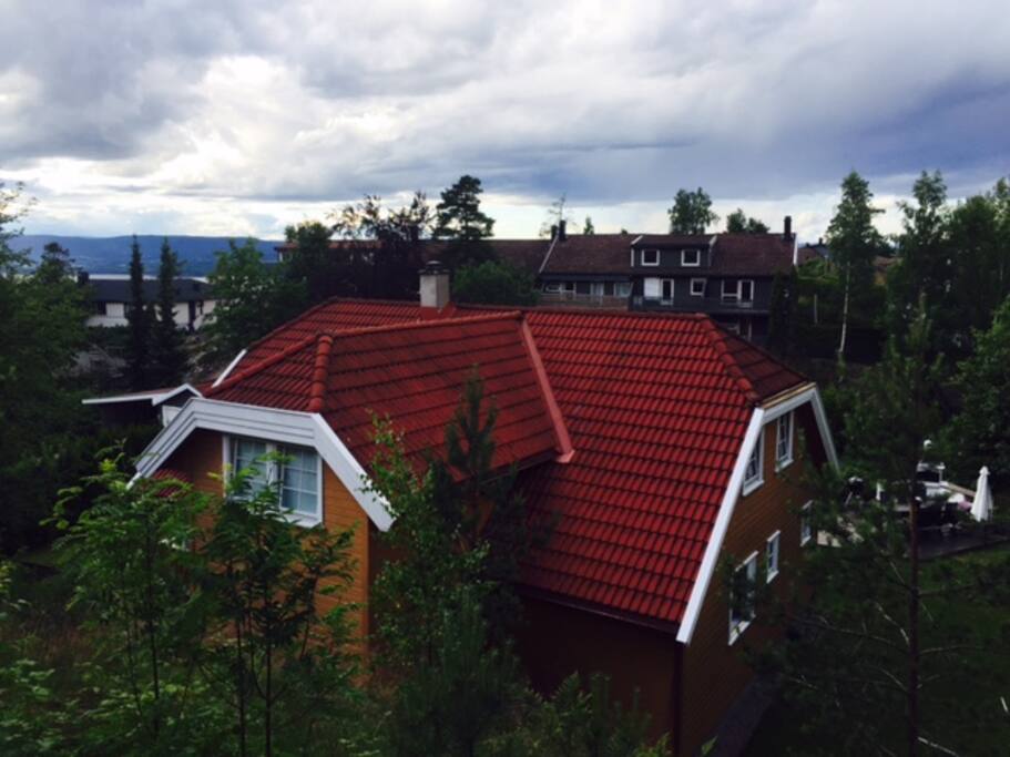 Hage rundt hele huset