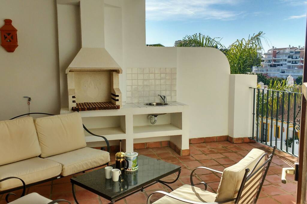 Terrace at the back of the house