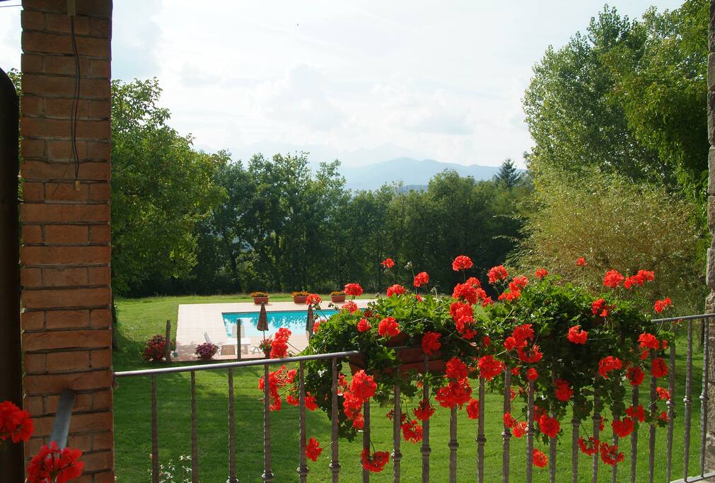 La visuale che si ha dalla terrazza.