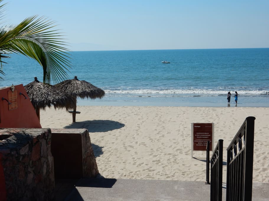 Steps to the beach
