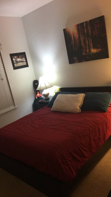 This is the first room with a queen size bed.