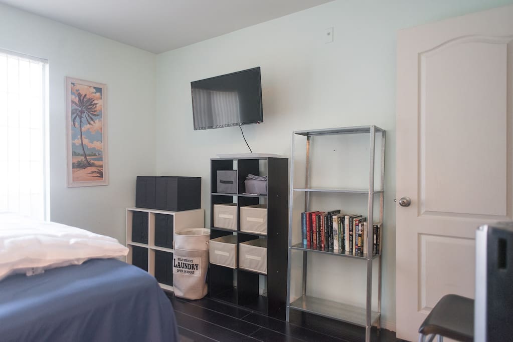 Brand New TV with Roku, books